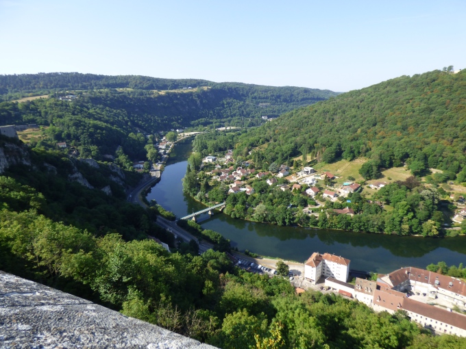 View down the valley from the Besançon citadel
